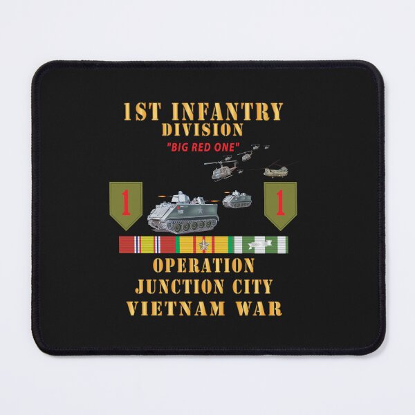 Item preview, 1st Infantry Division - Operation Junction City, Air Asssault w APC,, SSI - VN SVC X 300 - Hat designed and sold by Military Insignia Products.