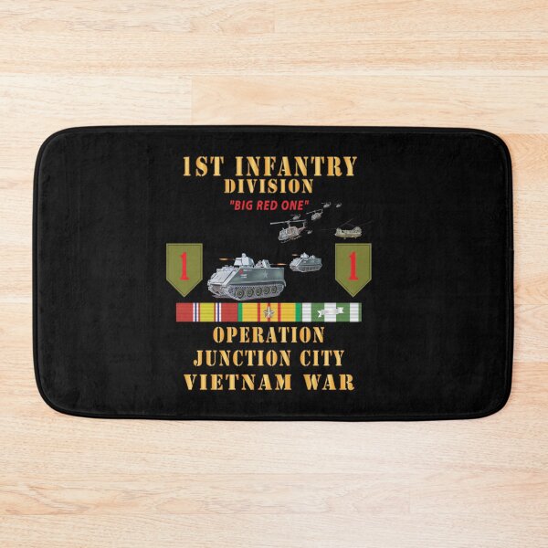 Item preview, 1st Infantry Division - Operation Junction City, Air Asssault w APC,, SSI - VN SVC X 300 - Hat designed and sold by Military Insignia Products.