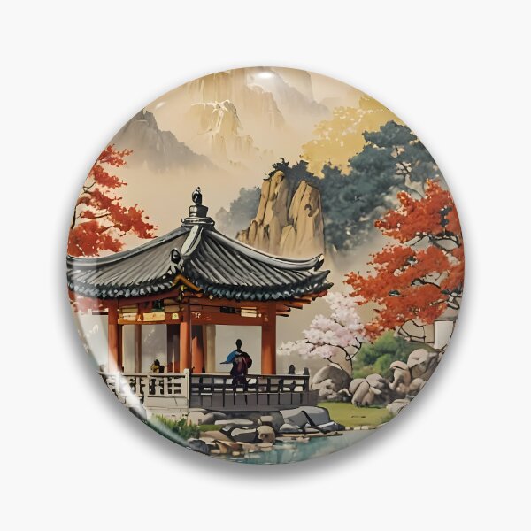Item preview, Autumn Reflection: The Ulsan Garden Pavilion designed and sold by Dms3512.