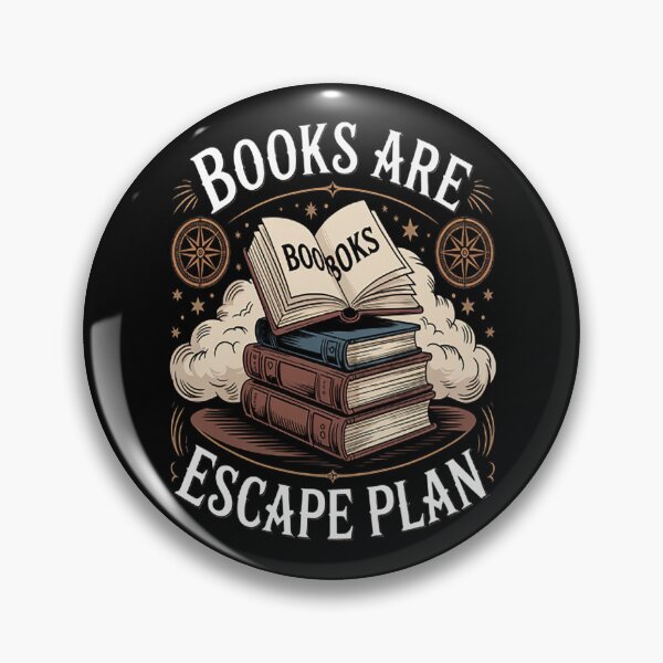Item preview, Books Are My Escape Plan designed and sold by TheRetroStyle.