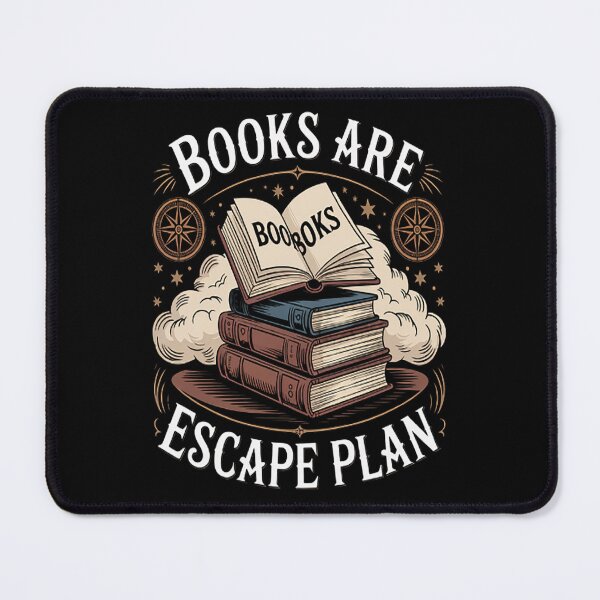 Item preview, Books Are My Escape Plan designed and sold by TheRetroStyle.