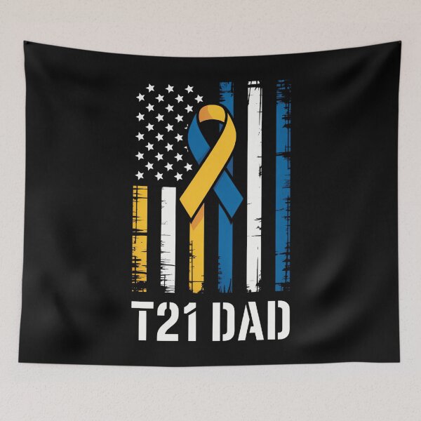 Item preview, T21 Dad American Flag Down Syndrome Awareness designed and sold by cosmicncozyS.
