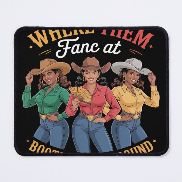 Artikelvorschau, Wo sind die Fans bei Boots On The Ground Black Cowgirl Western? entworfen und verkauft von FluoroWave.