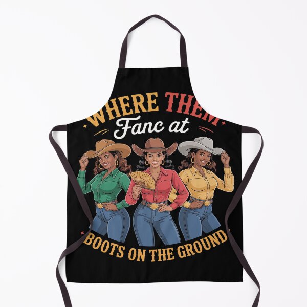 Artikelvorschau, Wo sind die Fans bei Boots On The Ground Black Cowgirl Western? entworfen und verkauft von FluoroWave.