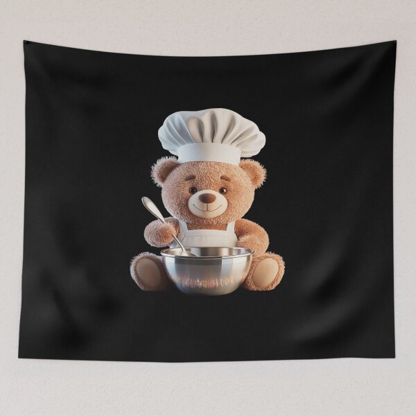Item preview, Whisking Up Joy with This Adorable Cooking Bear designed and sold by FluoroWave.