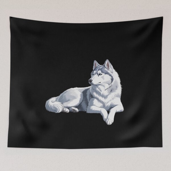 Item preview, White Wolf Pup, Cute Arctic Animal designed and sold by FluoroWave.