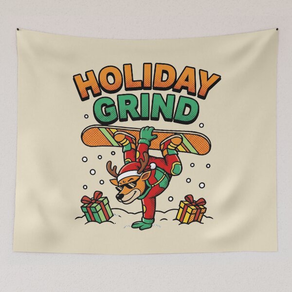 Item preview, Gravity-Defying Cheer: The Reindeer’s North Pole Grind designed and sold by AwesomeBeyondLimits.