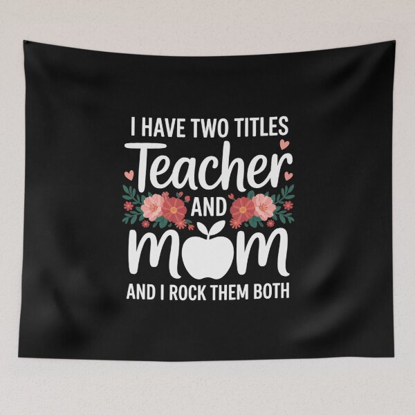Item preview, Teacher and Mom Cute Mothers Day designed and sold by cosmicncozyS.