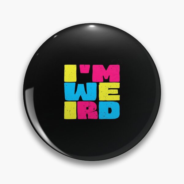 Item preview, Bold I'M WEIRD Typography – Distressed Colorful Quote for Individualists, Rebels & Creative Souls designed and sold by Bright Nest Studio.