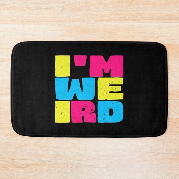 Item preview, Bold I'M WEIRD Typography – Distressed Colorful Quote for Individualists, Rebels & Creative Souls designed and sold by Bright Nest Studio.