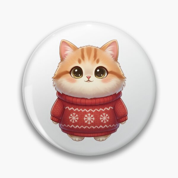Item preview, Lucky Red Sweater Cat – Your Cozy Wealth-Attracting Companion designed and sold by JaiSoftStudio.