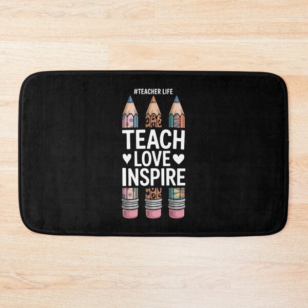 Item preview, Teacher Life Teach Love Inspire Pencils Inspirational designed and sold by cosmicncozyS.