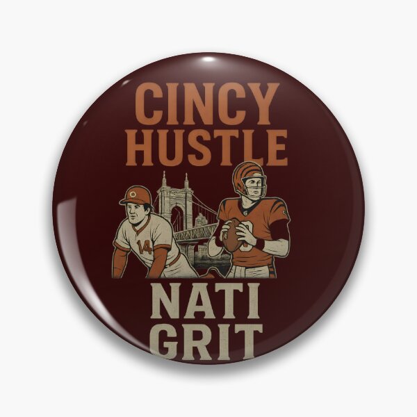 Item preview, Cincy hustle nati grit print designed and sold by RockyLambda.
