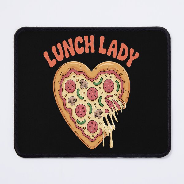 Item preview, Lunch Lady Pizza Heart School Cafeteria Worker designed and sold by NicolaMail.