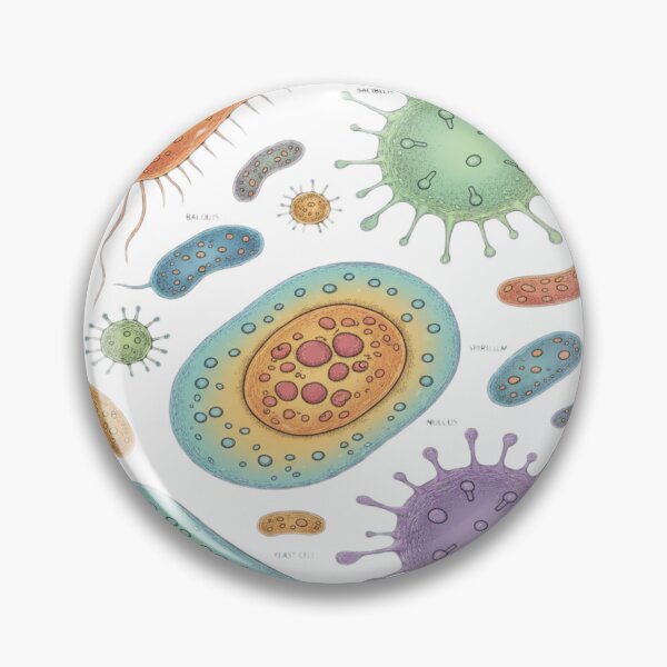 Item preview, Microbiology Art Design – Bacteria Cells Science Illustration designed and sold by so01.