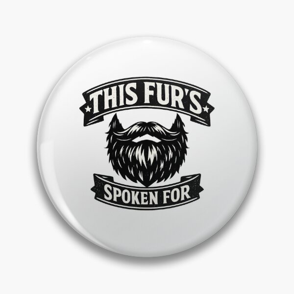 Item preview, This Fur’s Spoken For – Funny Beard Shirt | Vintage Bearded Man T-Shirt | Rugged Husband Gift designed and sold by DailyDrivesct.