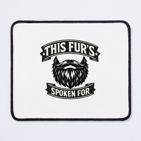 Item preview, This Fur’s Spoken For – Funny Beard Shirt | Vintage Bearded Man T-Shirt | Rugged Husband Gift designed and sold by DailyDrivesct.