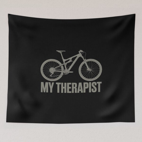 Item preview, Mountain Bike Bicycle My Therapist MTB Biking Therapy  designed and sold by MarkLeedsArt.
