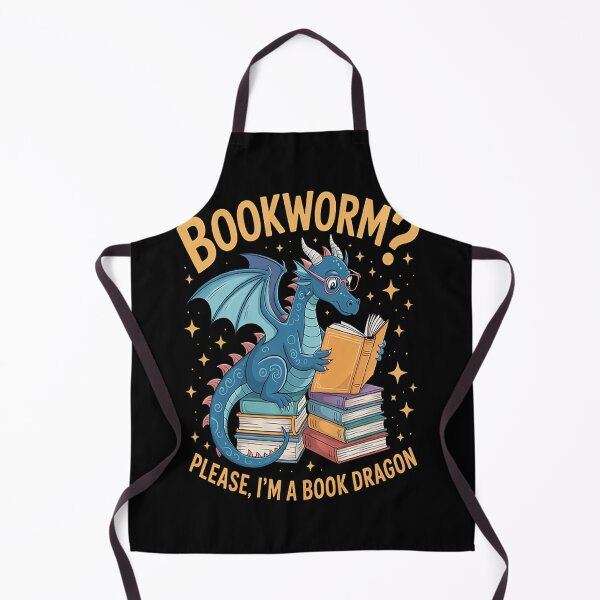 Artikelvorschau, Bücherwurm, bitte, ich bin ein Bücherdrache! entworfen und verkauft von TheRetroStyle.