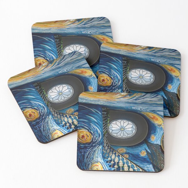 Item preview, Swirling Night Sky Stairwell With Glass Ceiling designed and sold by Rabee Khalil Photography.