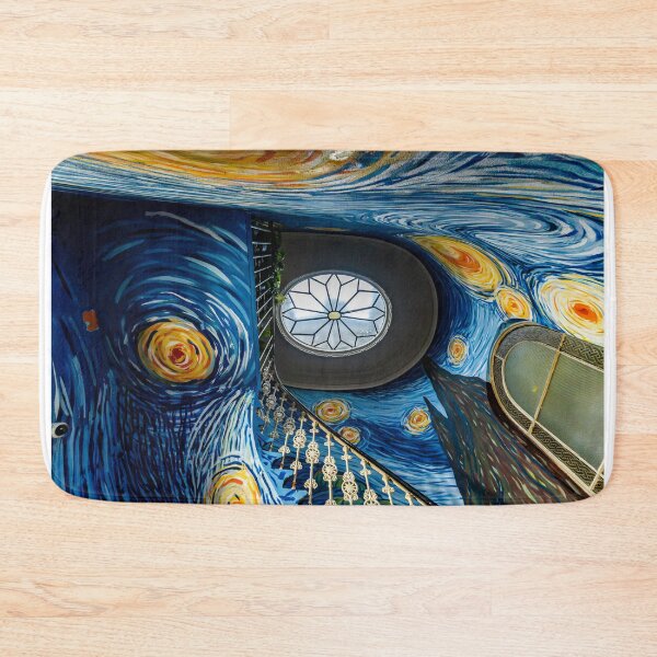 Item preview, Swirling Night Sky Stairwell With Glass Ceiling designed and sold by Rabee Khalil Photography.