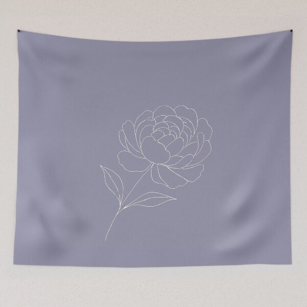 Item preview, Offset Peony Bloom — Minimalist Botanical Line Art Collection 4 designed and sold by VoglR.
