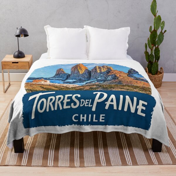 Item preview, Torres del Paine Chile Patagonia Mountains Travel Sticker Design designed and sold by Blurbean.