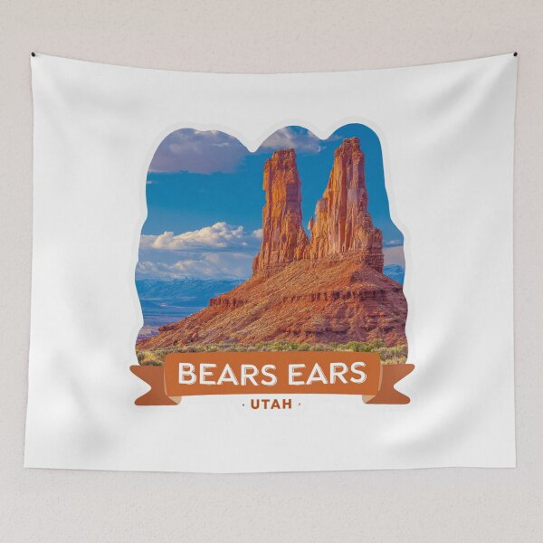 Item preview, Bears Ears National Monument Utah Red Rock Desert Travel Sticker designed and sold by Blurbean.