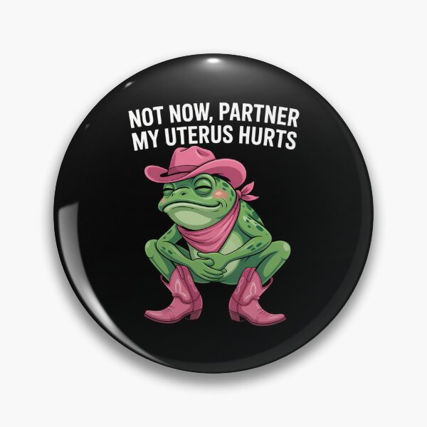 Item preview, Uterus Hurts Funny Endometriosis Frog Meme designed and sold by cosmicncozyS.