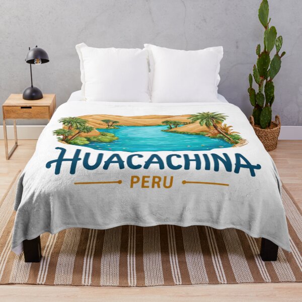 Item preview, Huacachina Desert Oasis Peru Palm Trees Sand Dunes Travel Sticker designed and sold by Blurbean.