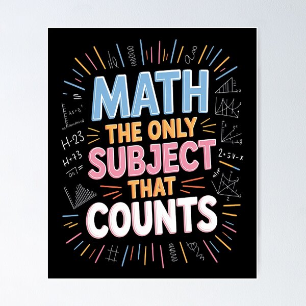 Item preview, Math The Only Subject That Counts designed and sold by NicolaMail.