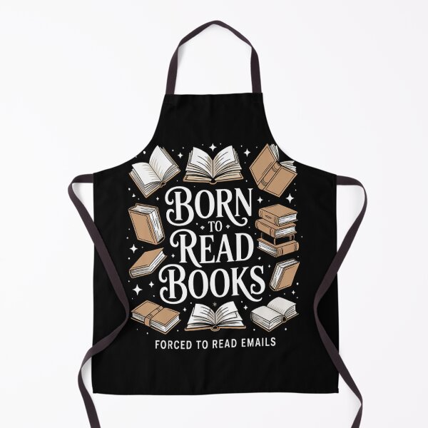 Item preview, Born To Read Books Forced To Read Emails Reading Bookish designed and sold by TheRetroStyle.