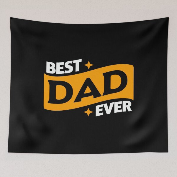 Item preview, Bold "Best Dad Ever" Father's Day Gift – Retro Banner Typography for Shirts, Mugs & Wall Art designed and sold by Bright Nest Studio.