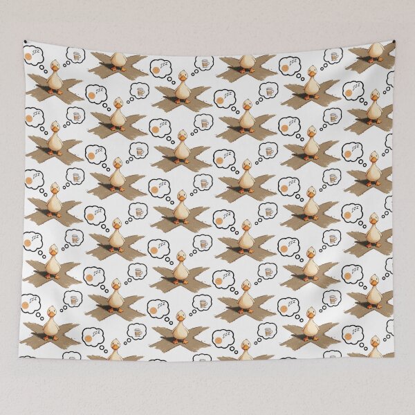 Item preview, A duck at the crossroads sleep or coffee designed and sold by Lol&love.