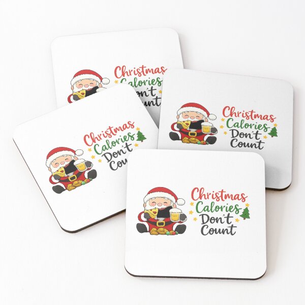 Item preview, Christmas Calories Don’t Count – Funny Holiday Food Humor Sticker designed and sold by Gurjeetpixelart.