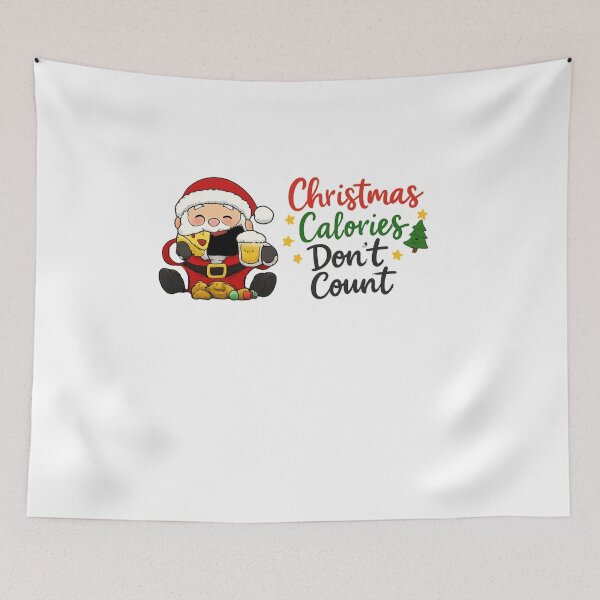 Item preview, Christmas Calories Don’t Count – Funny Holiday Food Humor Sticker designed and sold by Gurjeetpixelart.