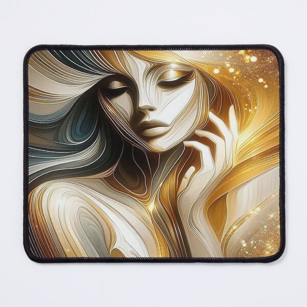 Item preview, Golden Flow of Feminine Energy – Lines of light between elegance, movement and cosmic depth designed and sold by FotoworldEdel.