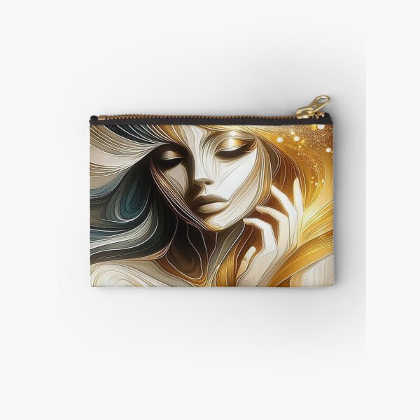 Item preview, Golden Flow of Feminine Energy – Lines of light between elegance, movement and cosmic depth designed and sold by FotoworldEdel.