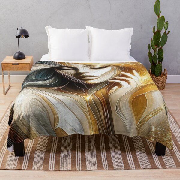 Item preview, Golden Flow of Feminine Energy – Lines of light between elegance, movement and cosmic depth designed and sold by FotoworldEdel.