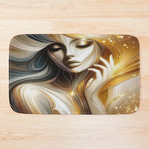 Item preview, Golden Flow of Feminine Energy – Lines of light between elegance, movement and cosmic depth designed and sold by FotoworldEdel.