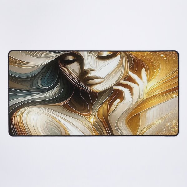 Item preview, Golden Flow of Feminine Energy – Lines of light between elegance, movement and cosmic depth designed and sold by FotoworldEdel.