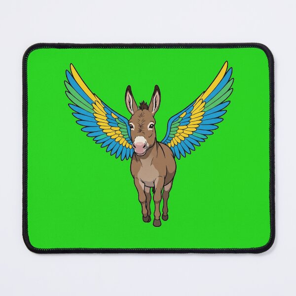 Item preview, Cute Flying Donkey Pegasus Cartoon designed and sold by zohocreations.
