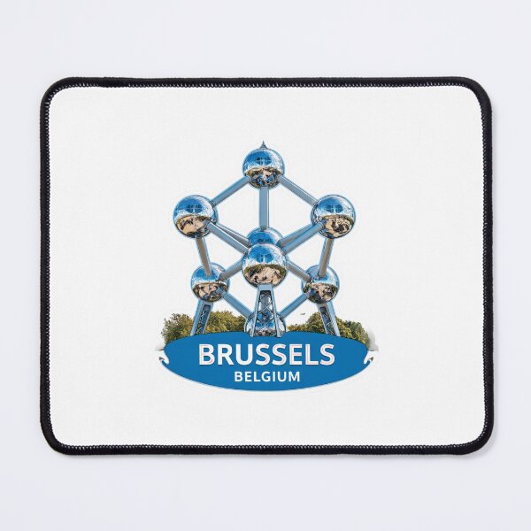 Item preview, Atomium Brussels Belgium Mid-Century Modern Architecture Travel Sticker designed and sold by Blurbean.
