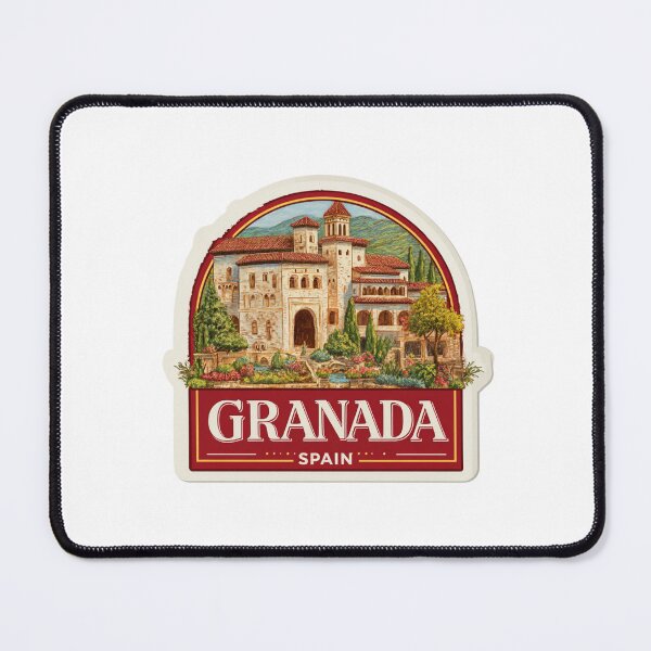 Item preview, Alhambra Palace Granada Spain Islamic Moorish Architecture Travel Sticker designed and sold by Blurbean.