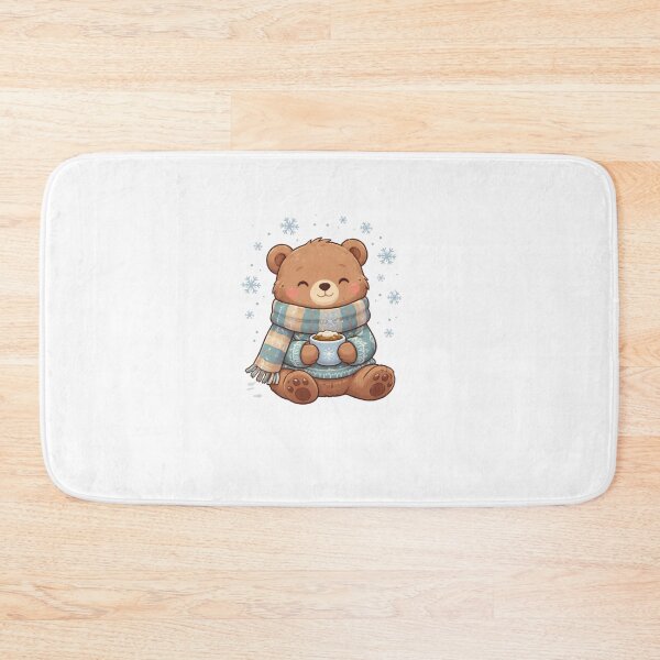 Item preview, Cozy Winter Bear – Cute Animal Stay Cozy Winter Sticker designed and sold by Gurjeetpixelart.
