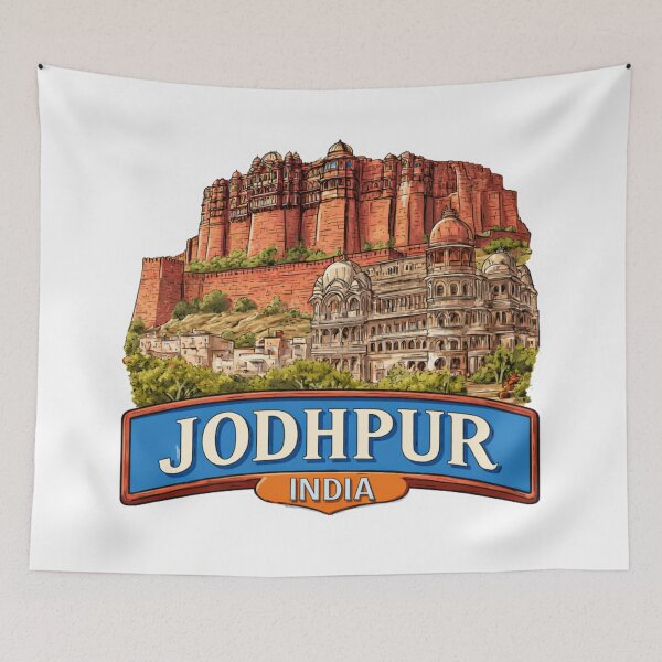 Item preview, Mehrangarh Fort Jodhpur India Rajasthani Architecture Blue City Travel designed and sold by Blurbean.