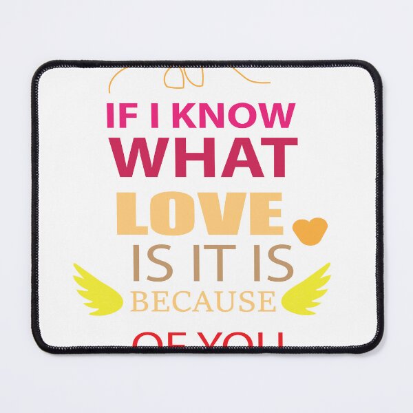 Item preview, Because of You – Romantic Quote Design designed and sold by adorimart.