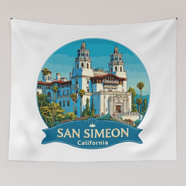 Item preview, Hearst Castle San Simeon California Spanish Revival Architecture Travel designed and sold by Blurbean.