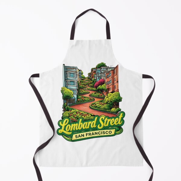 Item preview, Lombard Street San Francisco Crooked Street Victorian Houses Travel designed and sold by Blurbean.