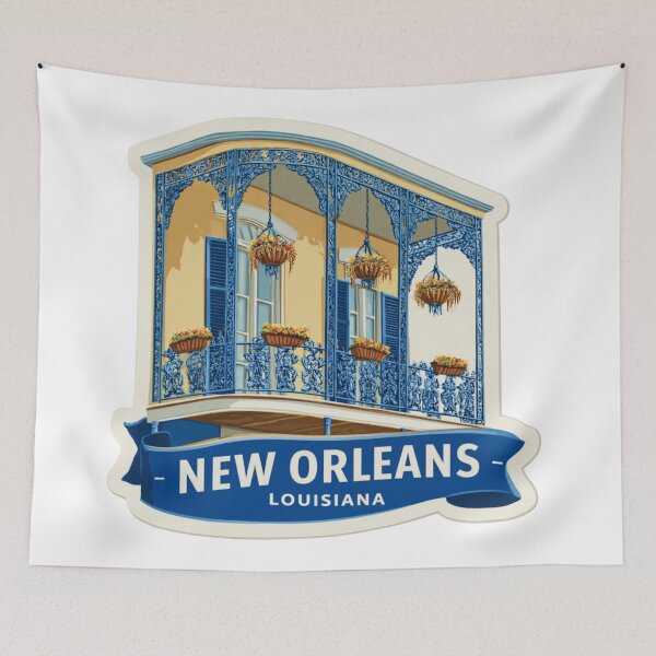 Item preview, French Quarter New Orleans Louisiana Creole Architecture Balconies Travel designed and sold by Blurbean.